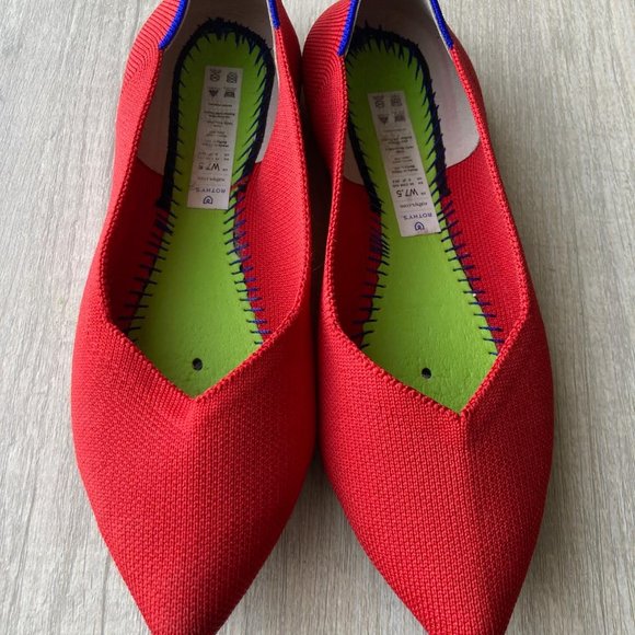 ROTHYS The Point in RED Size 7.5 - Picture 6 of 10